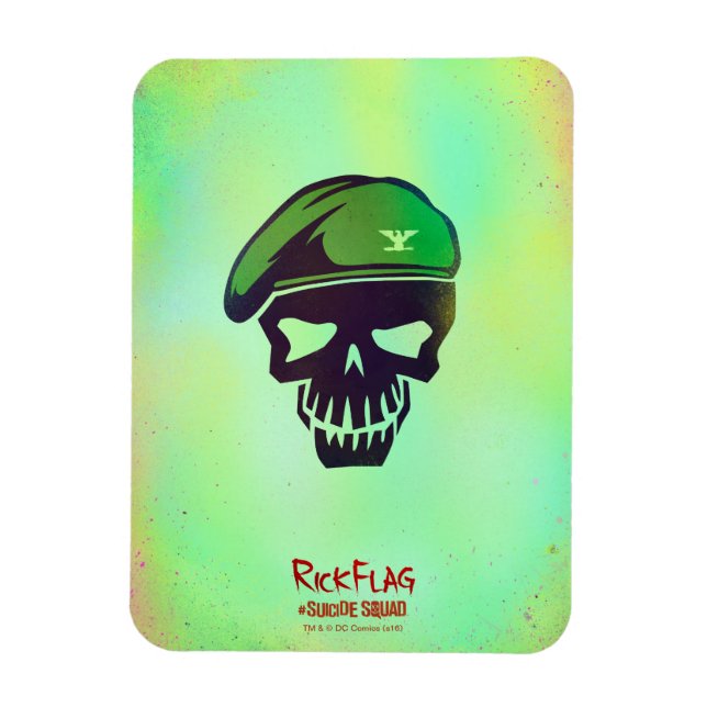 Imán Escuadrón suicida | Rick Flag Head Icon (Vertical)