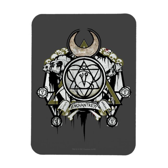 Imán Escuadrón suicida | Símbolos de encantos Tattoo Ar (Vertical)