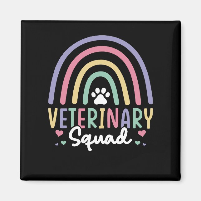 Imán Escuadrón Veterinario (Frente)