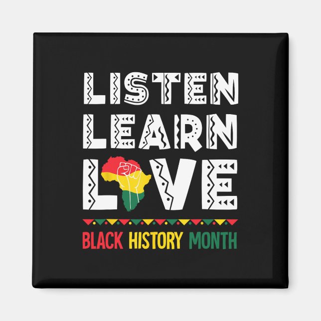 Imán Escuchar Aprender Amar Historia de los Negros Orgu (Frente)