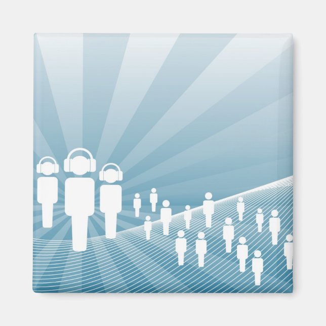 Imán Escuchar La Música (Frente)