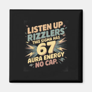 Imán Escuchen Rizzlers Este Sigma Tiene 67 Energía de A