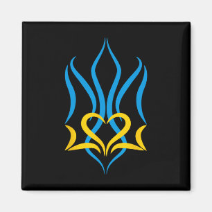Imán Escudo artístico de armas de Ucrania 