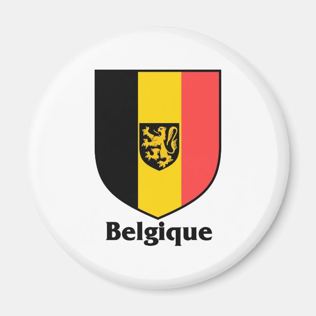 Imán Escudo belga / Bandera belga (Frente)