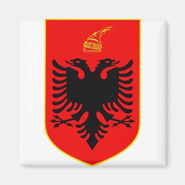 Imán Escudo de Albania (Frente)