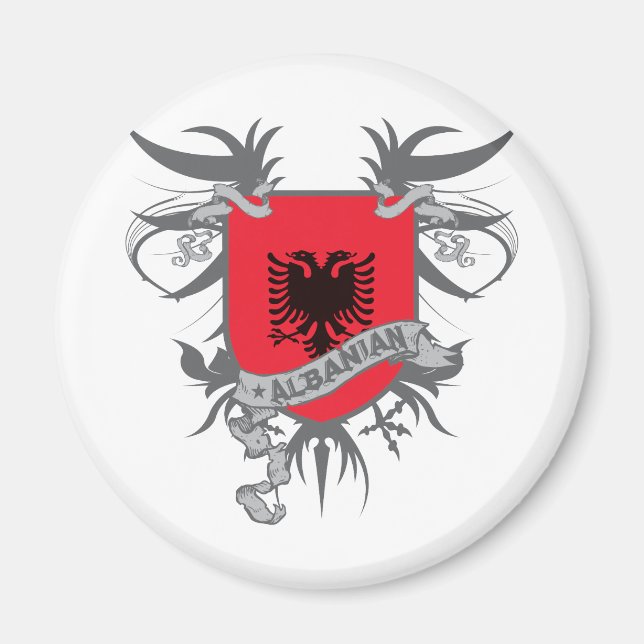 Imán Escudo de Albania 3 (Frente)