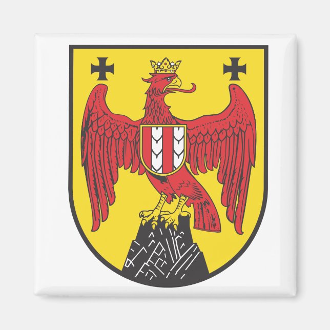 Imán Escudo de armas Burgenland Austria (Frente)