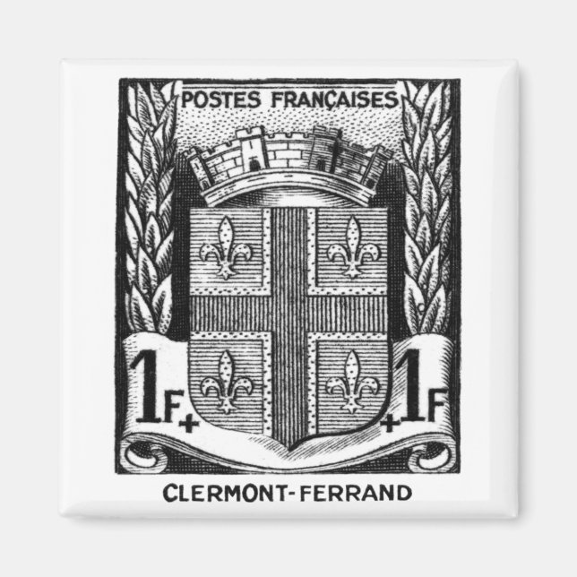 Imán Escudo de armas, Clermont-Ferrand Francia (Frente)