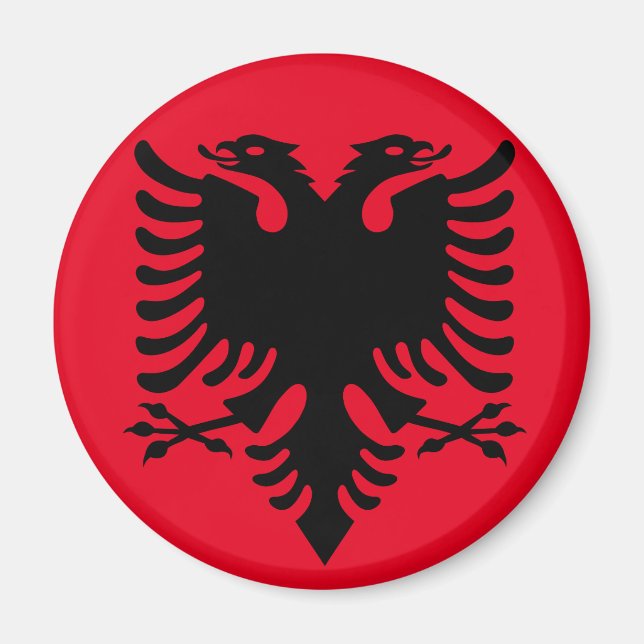Imán Escudo de armas de Albania (Frente)