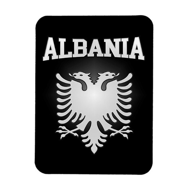 Imán Escudo de armas de Albania (Vertical)
