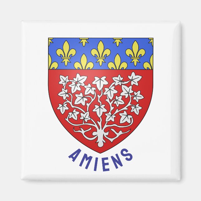 Imán Escudo de armas de Amiens, Francia (Frente)