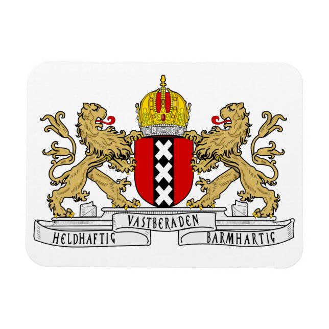 Imán Escudo de armas de Amsterdam (Horizontal)
