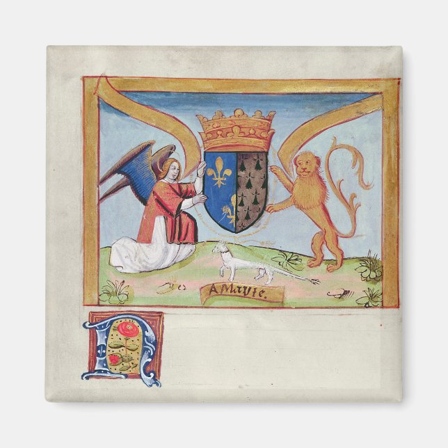 Imán Escudo de armas de Ana de Bretaña 1515 (Frente)