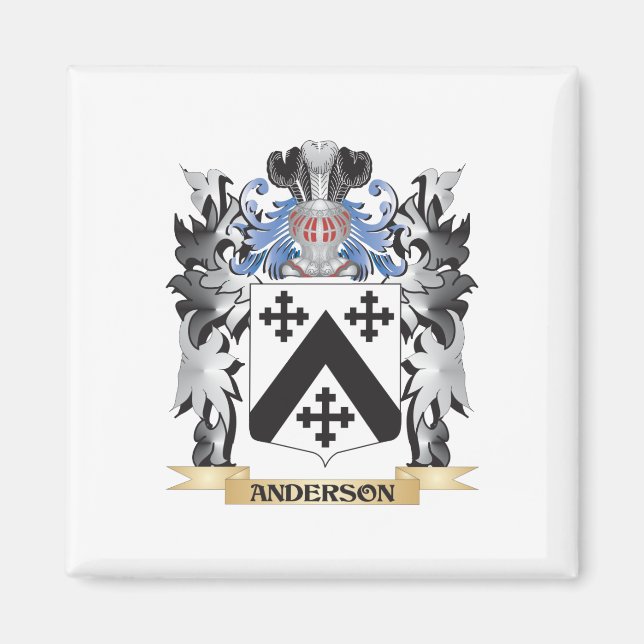 Imán Escudo de armas de Anderson - Corredor de familia (Frente)
