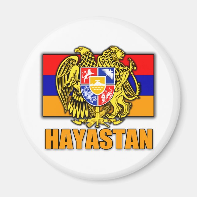 Imán Escudo de armas de Armenia Hayastan (Frente)