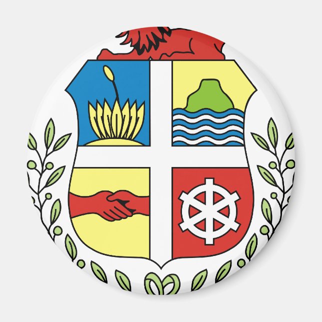 Imán Escudo De Armas De Aruba (Frente)