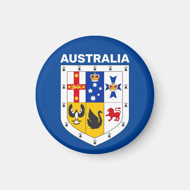 Imán Escudo de armas de Australia (Frente)