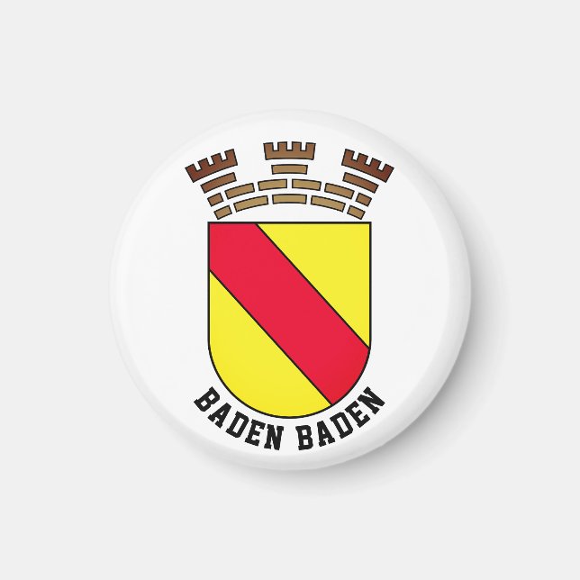 Imán Escudo de armas de Baden Baden - ALEMANIA (Frente)