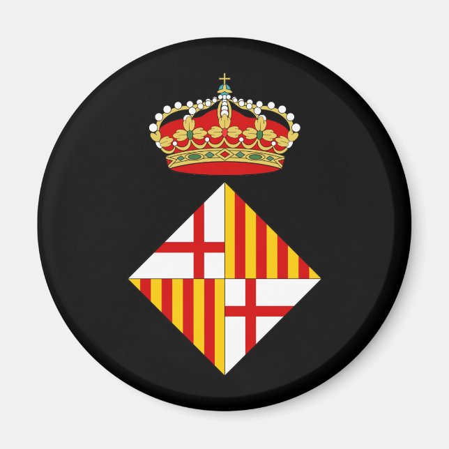Imán Escudo De Armas De Barcelona (Frente)
