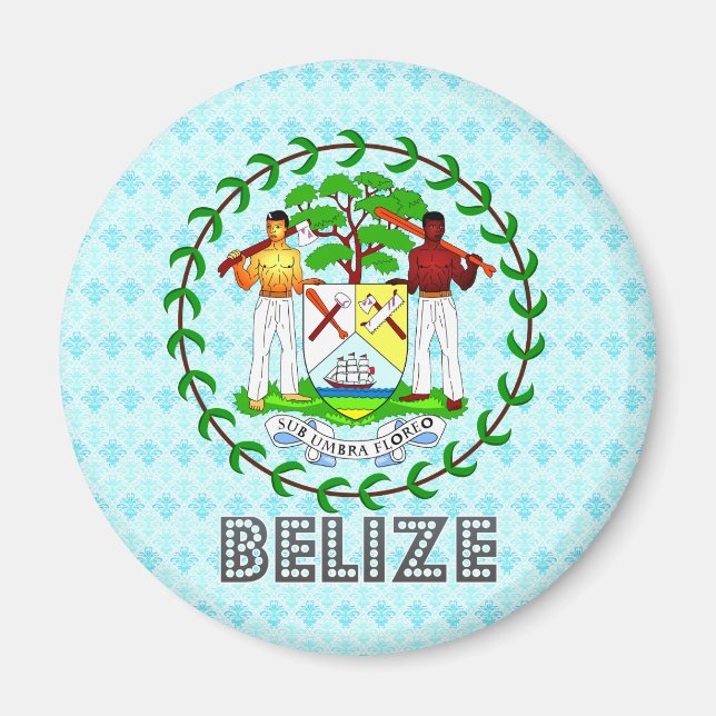 Imán Escudo de armas de Belice (Frente)