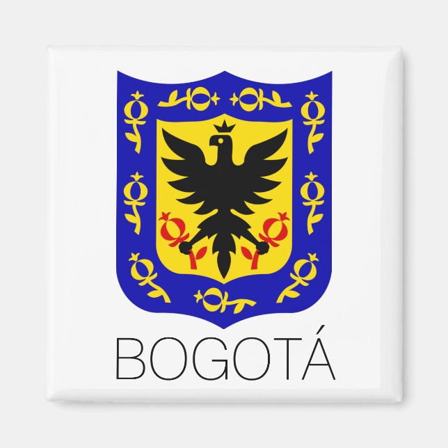 Imán Escudo de armas de Bogotá, Colombia (Frente)