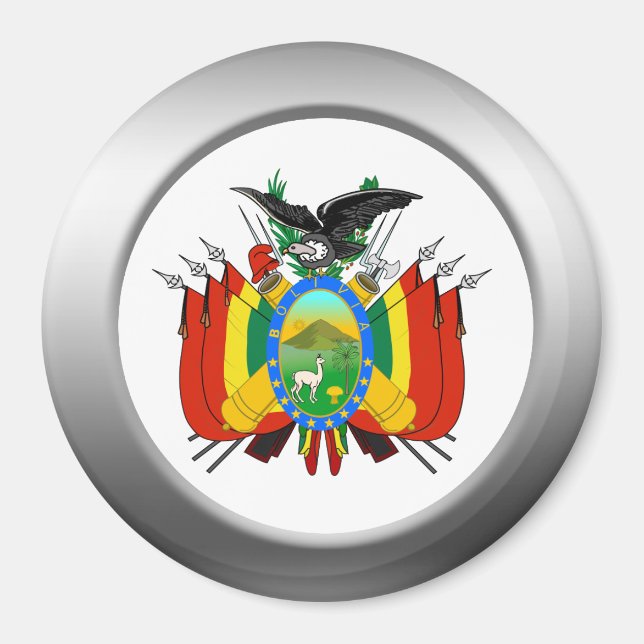 Imán Escudo de armas de Bolivia (Frente)