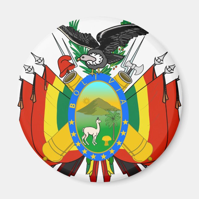 Imán Escudo De Armas De Bolivia (Frente)