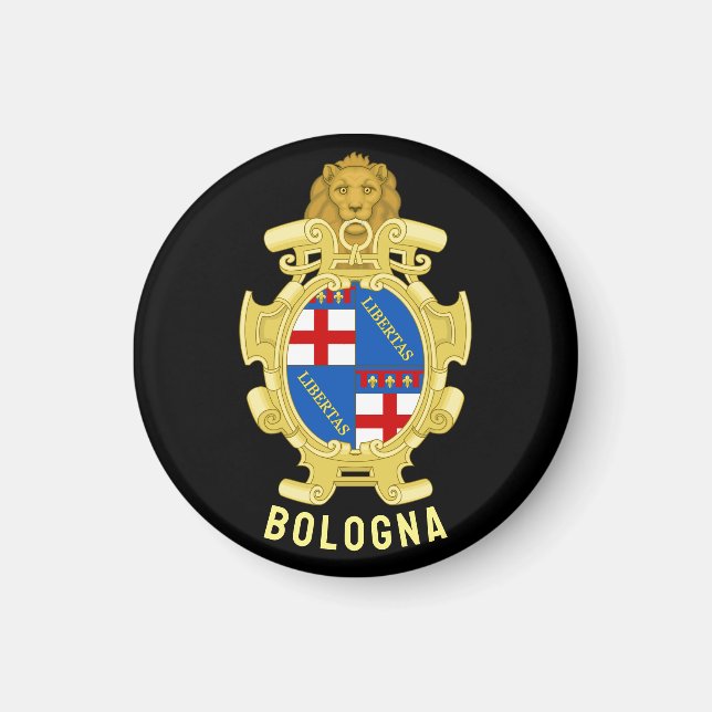 Imán Escudo de armas de Bolonia - Italia (Frente)