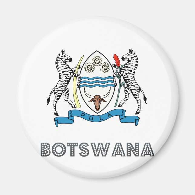 Imán Escudo de armas de Botswana (Frente)