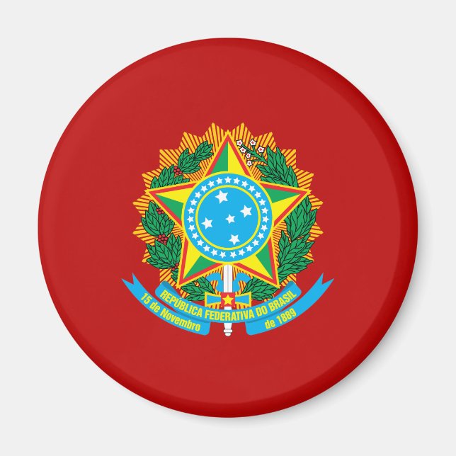 Imán Escudo de armas de Brasil (Frente)