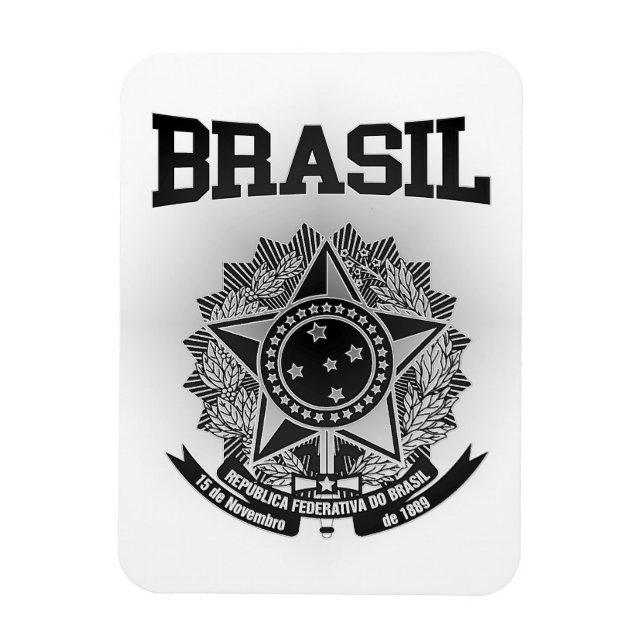 Imán Escudo de armas de Brasil (Vertical)