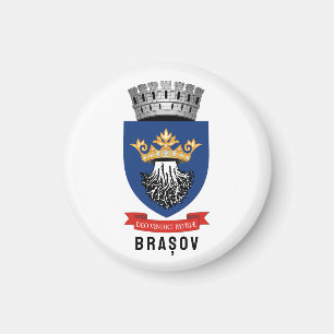 Imán Escudo de armas de Brașov, Rumania