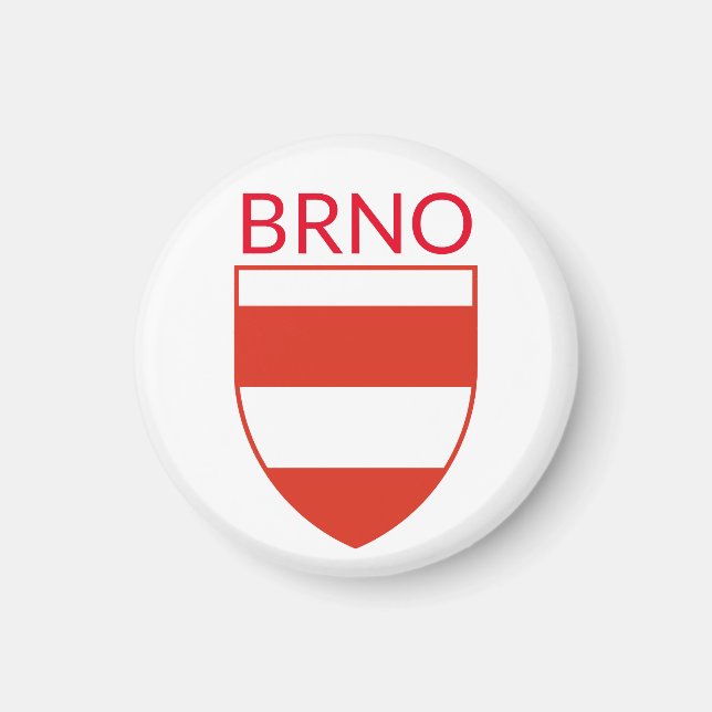 Imán Escudo de armas de Brno - CZECHIA (Frente)