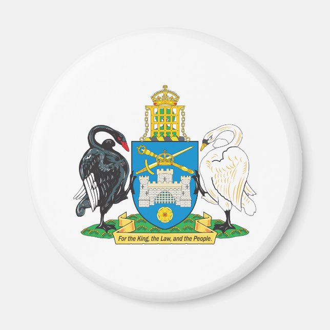Imán Escudo De Armas De Canberra (Frente)