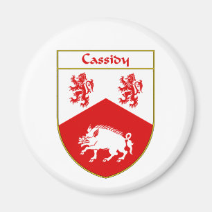 Imán Escudo de armas de Cassidy/escudo de la familia