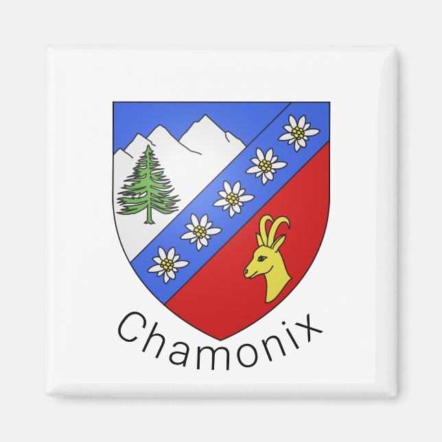 Imán Escudo de armas de Chamonix (Frente)
