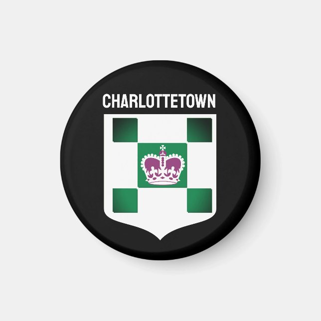 Imán Escudo de armas de Charlottetown - PEI (Frente)