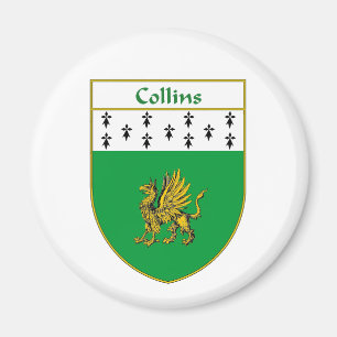 Imán Escudo de armas de Collins/escudo de la familia
