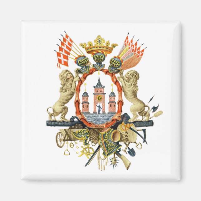 Imán Escudo de armas de Copenhague (Frente)