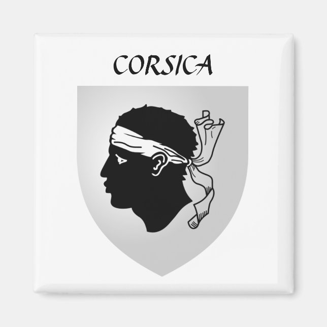 Imán Escudo de armas de Córcega (Frente)