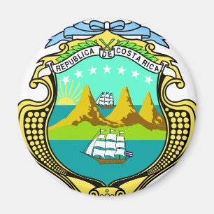 Imán Escudo De Armas De Costa Rica