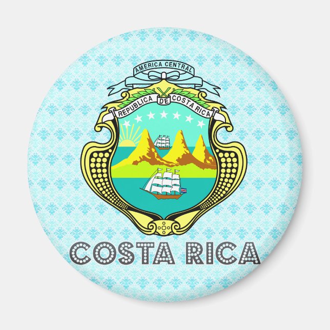 Imán Escudo de armas de Costa Rica (Frente)