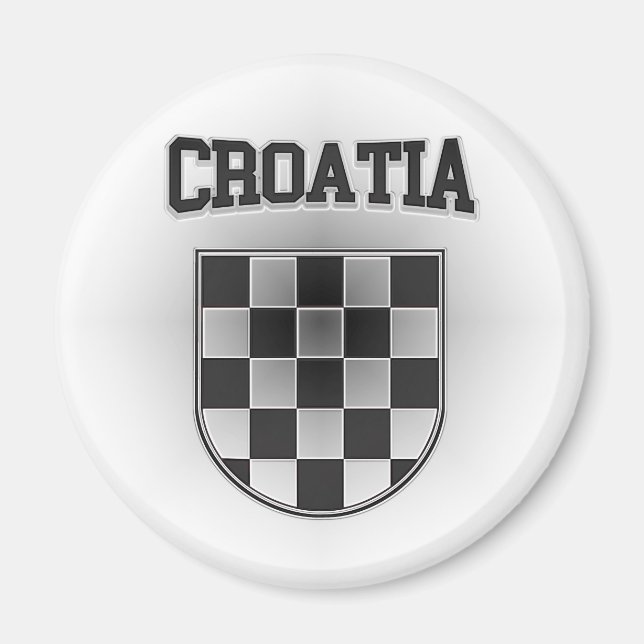 Imán Escudo de armas de Croacia (Frente)