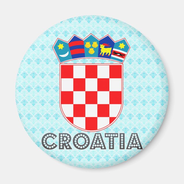Imán Escudo de armas de Croacia (Frente)