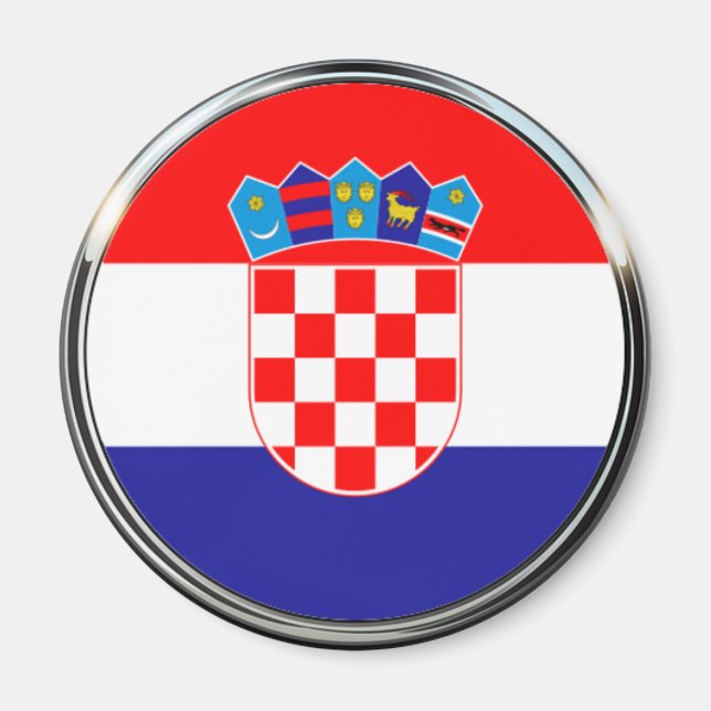 Imán Escudo de armas de Croacia | Grasa Hrvatski (Frente)