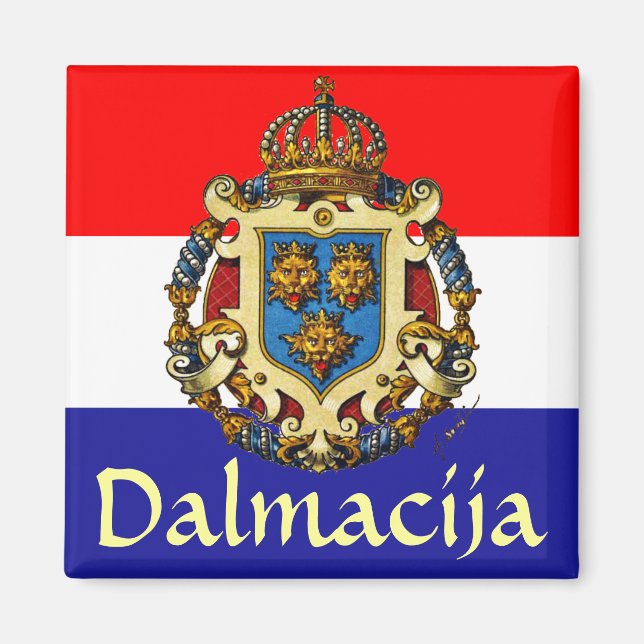 Imán Escudo de armas de Dalmacia (Frente)