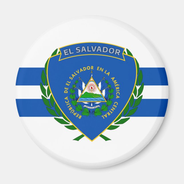 Imán Escudo de armas de El Salvador (Frente)