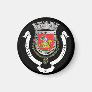 Imán Escudo de armas de Elvas, Portugal