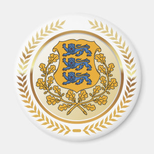 Imán Escudo de armas de Estonia