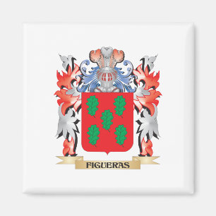 Imán Escudo de armas de Figueras - escudo de la familia